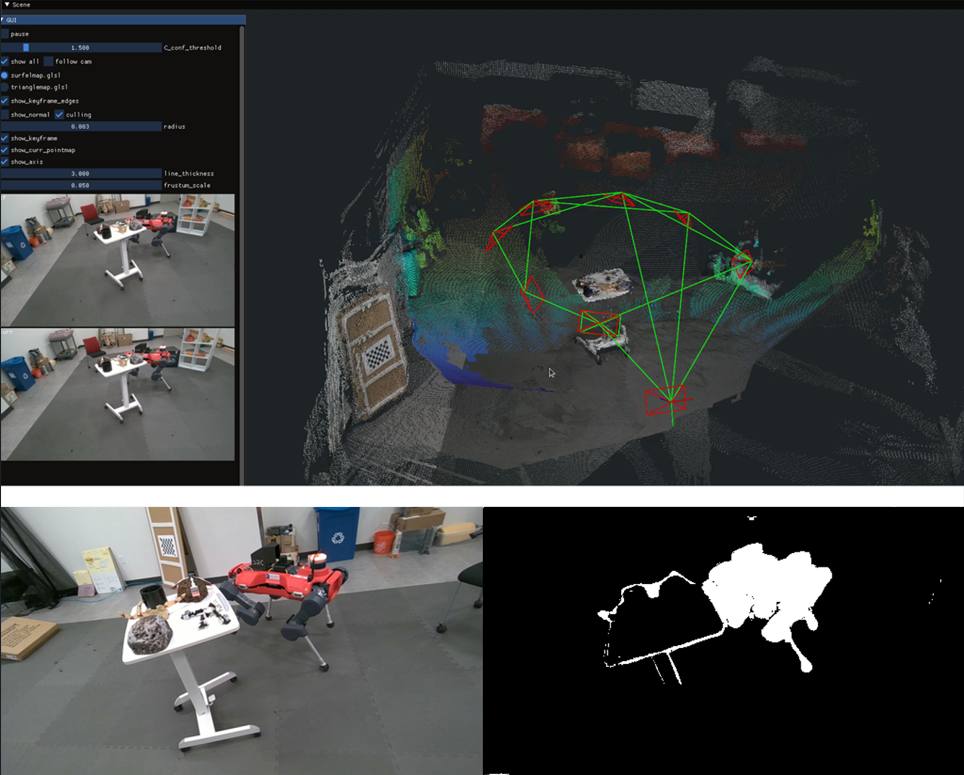 Generalizable Dynamic Masking of Quadruped Robot